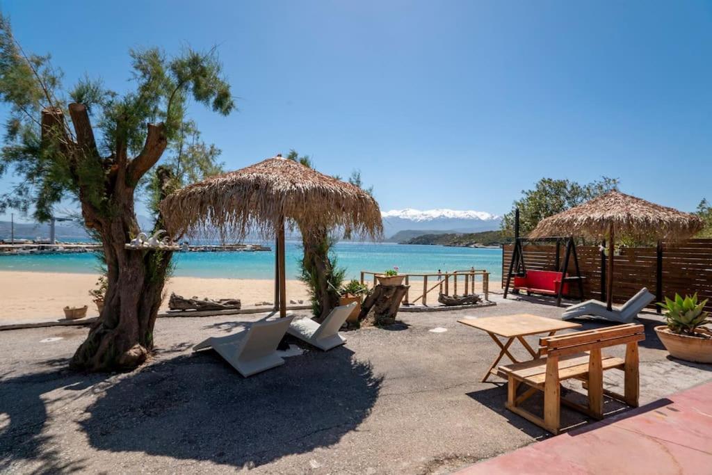 Sea And Sun Metaxy Mas, Brand-New, Beachfront ! La Canée Extérieur photo