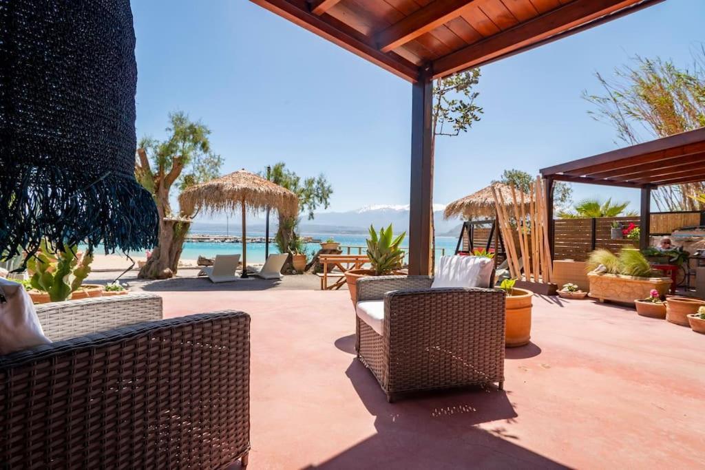 Sea And Sun Metaxy Mas, Brand-New, Beachfront ! La Canée Extérieur photo