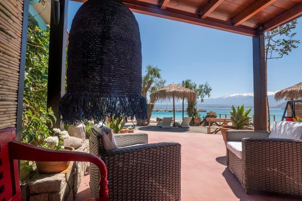 Sea And Sun Metaxy Mas, Brand-New, Beachfront ! La Canée Extérieur photo
